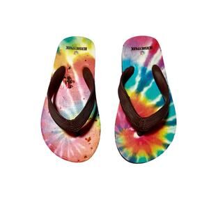 Hershey Park Tie Dye Flip Flop Sandals Size 9